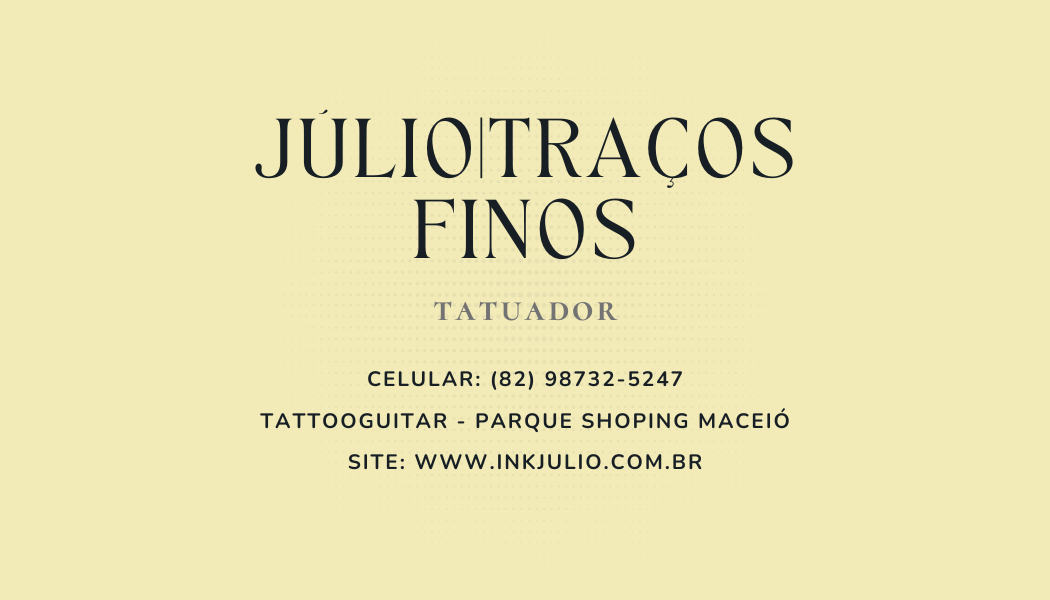 Cartão de visita Ink.Júlio — verso